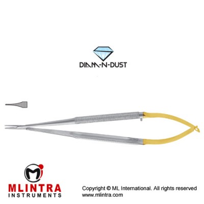 Diam-n-Dust™ Castroviejo Micro Needle Holder Straight - Very Delicate Stainless Steel, 14 cm - 5 1/2"